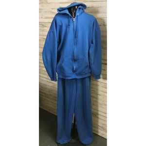 Vintage Tutlex "Maximum Sweats" Blue Sweatsuit Men's Large c.1980's *B7#22*